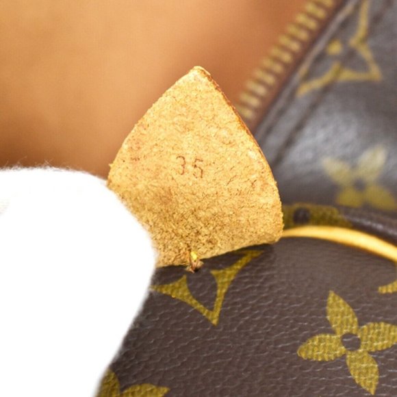 LOUIS VUITTON Speedy 35 Travel Hand Bag Monogram Leather Brown - Picture 16 of 16